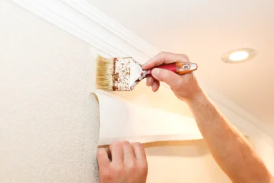 Pose de papier peint à Étalon — revêtements muraux et toiles de verre